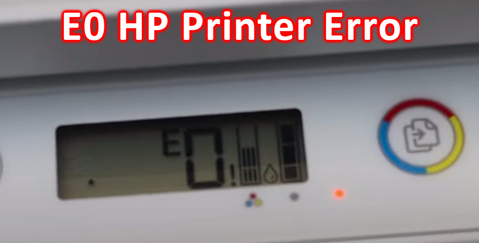 E0 HP Printer Error